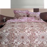 Bộ Chăn Ga Gối Cotton Satin Hàn Quốc Julia 498BM18 - 180x200Cm