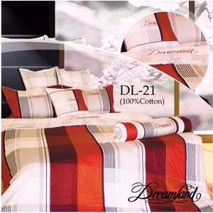 Bộ chăn ga gối Dreamland Cotton lụa DS021