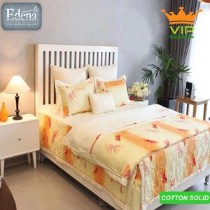 Bộ chăn ga gối Edena Cotton Solid ED338