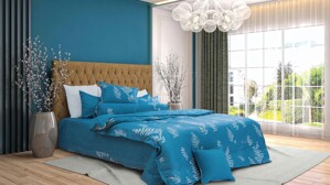 Bộ chăn ga gối Hanvico Blue Sky cotton T – DL179