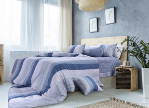 Bộ chăn ga gối Hanvico Blue Sky Cotton T - DL144