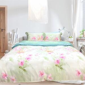 Bộ chăn ga gối lụa tencel tơ tằm Hàn Quốc Julia 855 160 x 200 cm (không gòn)