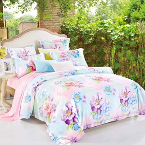 Bộ chăn ga gối lụa tencel tơ tằm Hàn Quốc Julia 856BM16 (160 x 200cm)