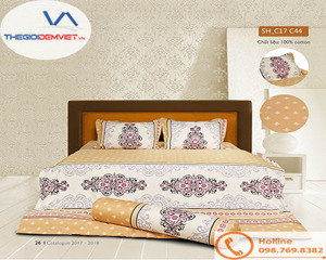 Bộ chăn ga gối Sông Hồng Classic Cotton SH_C17 C44