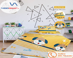 Bộ chăn ga gối Sông Hồng dành cho trẻ em SH_TE17 03