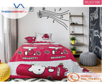 Bộ chăn ga gối Sông Hồng Hello Kitty SH_K17 038