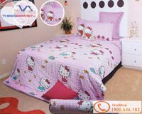 Bộ chăn ga gối Sông Hồng Hello Kitty SH_K14 012