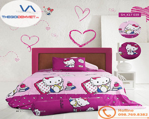 Bộ chăn ga gối Sông Hồng Hello Kitty SH_K17 039