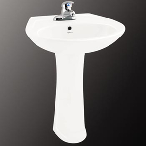 Bộ chậu rửa Lavabo treo tường + Chân đứng đồng bộ Viglacera HL4-600