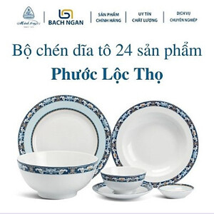 Bộ chén dĩa sứ Minh Long 24 sản phẩm Jasmine