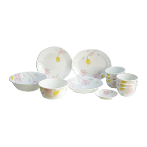 Bộ chén đĩa thủy tinh Corelle 12-EC-P