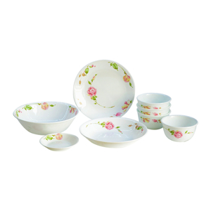 Bộ chén đĩa thuỷ tinh Country Rose 8 món Corelle 8-RS-P