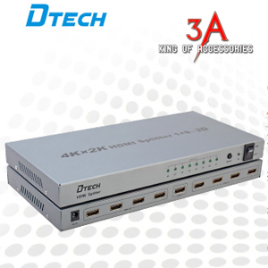 Bộ chia cổng HDMI 1 ra 8 chuẩn 4K*2K DTECH DT-7148