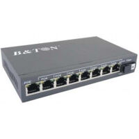 Bộ chia mạng Gigabit POE 8 x Gigabit-T(X) PoE s + 1 x Gigabit-F(X) , SM 20Km SC B&TON BT-6108GE-20