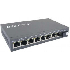 Bộ chia mạng Gigabit POE 8 x Gigabit-T(X) PoE s + 1 x Gigabit-F(X) SM 20Km SC B&TON BT-6108GE-20A