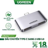 Bộ chia Type C ra 2 cổng USB 3.0 Ugreen 10912