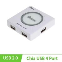 Bộ chia USB 1 ra 4 USB 2.0 có nguồn ngoài Dtech DT-3004P