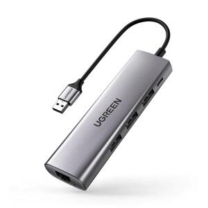 Bộ chia USB 3.0 ra 3 cổng USB 3.0 + Lan Gigabit 1000Mbps Ugreen 60812 cao cấp