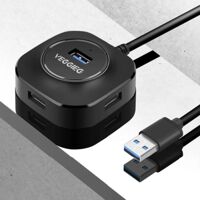 Bộ chia USB 3.0 Veggieg V-U3401, 4 cổng có hỗ trợ cấp nguồn ngoài