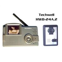 Bộ chuông cửa hình không dây Techwell HWB-24a-2