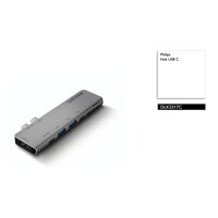 Bộ chuyển 2 Type-C to 2 USB 3.0+SD+TF+Type-C +Type-C PD 3.0 Philips DLK5517C/94