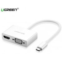 Bộ chuyển đổi Type C ra HDMI+VGA Ugreen 50510