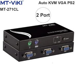 Bộ chuyển mạch KVM Switch 2CPU ra 1 màn hình MT-VIKI MT-271CL