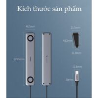 Bộ chuyển USB Type C to HDMI VGA USB 3.0 LAN 1Gbps Card Reader 3.5mm Ugreen 60188