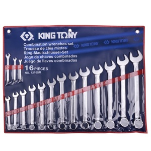 Bộ cờ lê vòng miệng 16 chi tiết Kingtony 1216SR