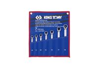 Bộ cờ lê vòng miệng tự động 7 chi tiết có khóa gạt Kingtony 12207MRN (10-19mm)