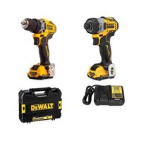 Bộ combo máy khoan vặn vít dùng pin 12V Dewalt DCK26701D2