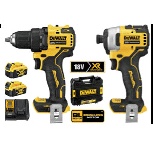 Bộ combo máy khoan vặn vít pin 20V Dewalt DCK2008M2