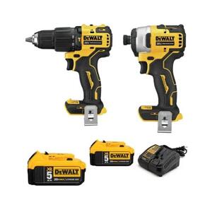 Bộ combo máy khoan vặn vít pin 20V Dewalt DCK2009P2