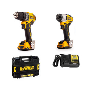 Bộ combo máy khoan vặn vít pin 12V Dewalt DCK28701D2