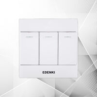 Bộ công tắc ba 1 chiều Edenki EC-103