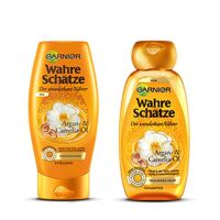 Bộ dầu gội Garnier Wahre schatze chiết xuất từ dầu Argan cho tóc khô