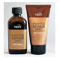 Bộ dầu gội và dầu xả phục hồi tóc hư tổn Nashi Phyto Repair Remedy - 200ml