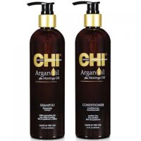 Bộ dầu gội xả dưỡng ẩm trẻ hóa tóc Chi Argan Oil - 355ml