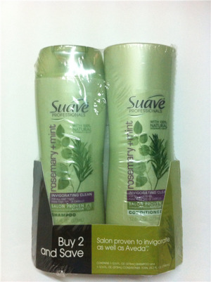 Bộ dầu gội – xả Suave Rosemary + Mint