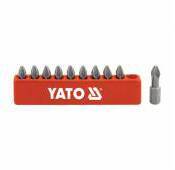 Bộ đầu vít 4 cạnh - lục giác 1/4' PH 10 chi tiết YT-0473