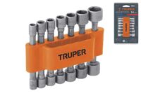 Bộ đầu vít bắn tôn 14 chi tiết 5-12mm Truper 12844 PUNCA-14