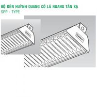 Bộ đèn huỳnh quang có lá ngang tán xạ SPP 1014