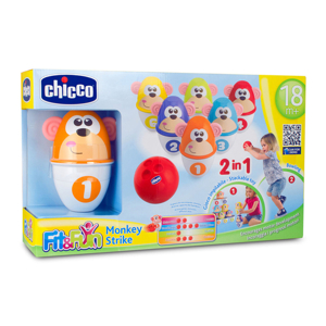 Bộ đồ chơi bowling khỉ con Chicco