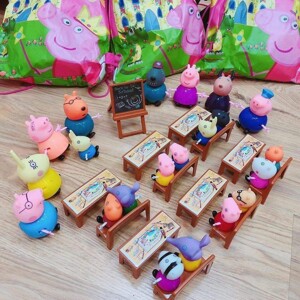 Bộ đồ chơi lớp học heo Peppa Pig 21 nhân vật