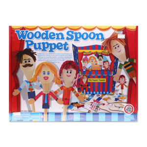 Bộ đồ chơi tự làm rối gỗ 4M trên 5 tuổi Wooden Spoon Puppet