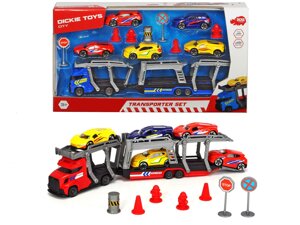 Đồ chơi xe kéo kèm 5 ô tô Dickie Toys City Transporter 203745012