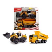 Bộ đồ chơi Xe xây dựng Dickie Toys Construction Twin Pack 203726008