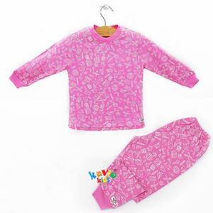Bộ Đồ Dài Bé Gái Tay Bo Kavio Kids GS11