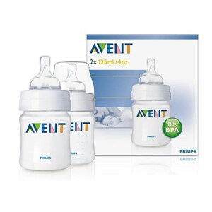 Bộ đôi bình sữa nhựa PP BPA Free Philips Avent 125ml