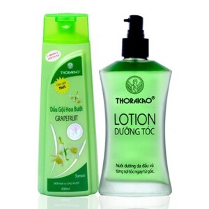 Bộ đôi hoàn hảo: Lotion dưỡng tóc 120ml - Dầu gội hoa bưởi 400ml Thorakao